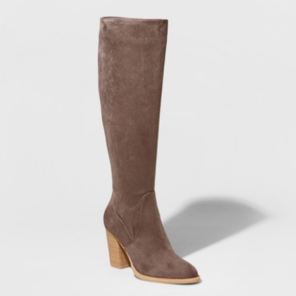 NWT Dolce Vita Taupe DV Afton Heeled Tall Boots